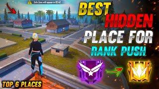 TOP 6 NEW HIDDEN PLACE IN FREE FIRE IN BERMUDA 2021 | RANK PUSH TIPS AND TRICKS IN FREE FIRE 2021