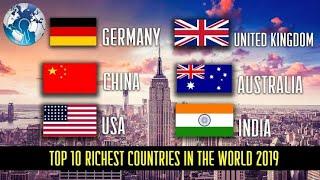 the top 10 richest country in the world  ||| richest country  ||| top 10 country