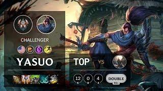 Yasuo Top vs Pantheon - NA Challenger Patch 10.7