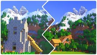 The BEST NEW MOUNTAINS SPAWN SEED For The Minecraft 1.17 Bedrock Beta!