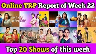 Online TRP Report of Week 22 : Top 20 Shows of this week