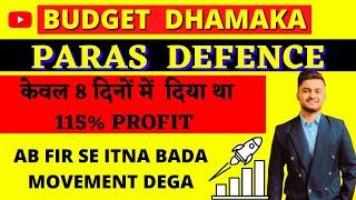 PARAS DEFENCE is Ready for a BIG PUMP | BUDGET STOCKS TO BUY NOW | BUDGET STOCKS TO BUY TODAY |