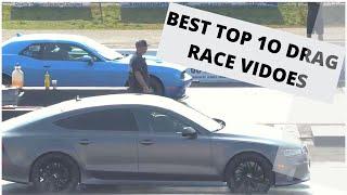 BEST TOP 10 DRAG RACE - SUPERCARS/OLD SCHOOL/MUSCLE CARS MCLAREN,LAMBORGHINI,CORVETTE, JEEP SRT