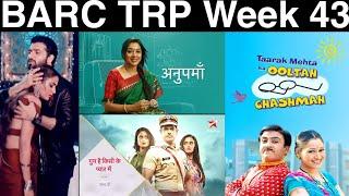 BARC TRP of Week 43 | TV TRP of this Week | Top 10 SHOWS