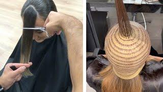 10 Haircut and Hair Color Transformation For Long Hair - Easy Hairstyle Colours Tutorials Ideas