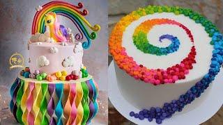 10 Easy Rainbow Color Cake Decorating Ideas 2020 | So Tasty Cake Decorating Compilation