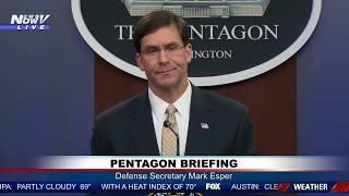 DEFENSE SECRETARY ESPER: Soleimani was planning attacks within days