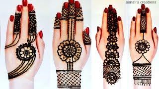 | Top 4 Arabic mehndi designs for hand | New Arabic mehndi designs 2021 | Henna mehndi designs