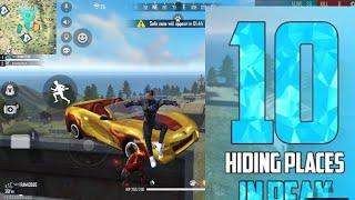 Top 10 Hide place in free fire