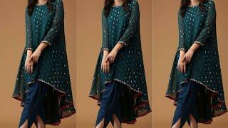 asymmetric hemline kurti designs || Up down kurti ideas || High low kurti designs 2020