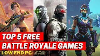 Top 5 Free Battle Royale Games for Low End PC | 2021
