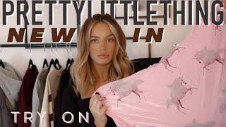 NEW IN STAPLES!!!! TRY ON HAUL: PRETTYLITTLETHING