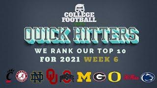 Week 6 Top 10 Rankings - College Football - Georgia to #1