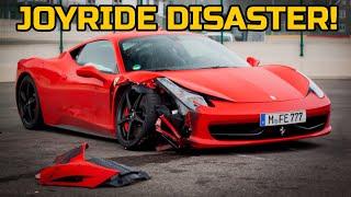 Ferrari 458 Italia gets TOTALED on a JOYRIDE by Dealership Employee!!!