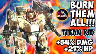 How Good Is It??? - Maxed Titan KID With Maxed MODULES - War Robots Maxed Gameplay WR