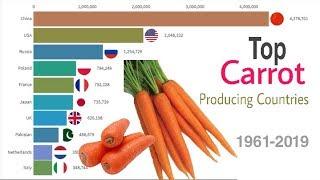 Top 10 Carrot Producing Countries in the world 1961-2019