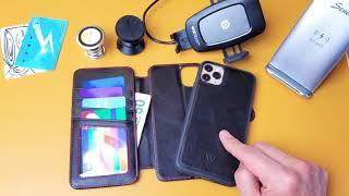 Wilken iPhone 11 Pro Max Leather Wallet Case with Detachable Phone Case (Worth it?)