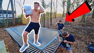 BUILDING THE WORLD’S BEST BACKYARD TRAMPOLINE!