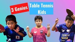 3 Genius Table Tennis Kids: Incredible Matches