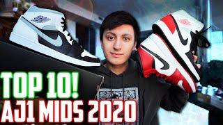 TOP 10 AIR JORDAN 1 MIDS OF THE YEAR! The BEST Air Jordan 1 Mids of 2020!