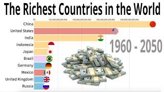 The Richest Countries by Nominal GDP 1960-2019 | Bonus: Forecast 2020-2050