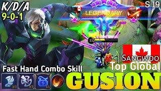 Fast Hand Gusion | Top Global Gusion Best Build 2021Gameplay S19 by Sangwoo | Mobile legends