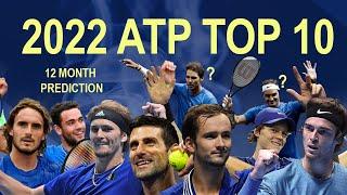 2022 ATP Top 10 Rankings Prediction (Year-End)