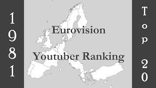 Youtuber's Ranking - Eurovision 1981