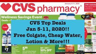 Free Colgate, Cheap Water & More! CVS Extreme Couponing Top Deals|Jan 5-Jan 11, 2020!