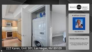 222 Karen, Unit 501, Las Vegas, NV 89109