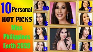 Top 10 Hot Picks Miss Philippines Earth 2020 | A Virtual Pageant | Miss Philippines Earth 2020