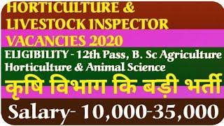 #agriculturejob #Horticultureofficer
Horticulture Officer & Livestock Inspector Vacancies 2020 |