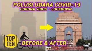 TOP 10 AIR POLLUTION BEFORE & AFTER CORONA VIRUS. INDONESIA #ONTRENDING