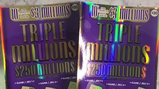 TRIPLE MILLIONS OLG ☘️WINNER☘️ scratch ticket