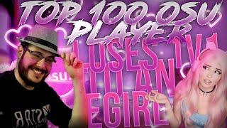 TOP 100 OSU! PLAYER LOSING A 1V1 TO AN EGIRL