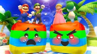 Mario Party The Top 100 MiniGames - Mario Vs Luigi Vs Yoshi Vs Waluigi (Master Cpu)