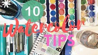 TOP 10 WATERCOLOR PAINTING TIPS FOR BEGINNERS!