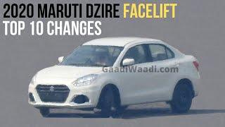 2020 Maruti Dzire Facelift Coming Soon - Top 10 Changes