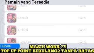 MASIH WORK? TERJAWAB ! TOP UP POINT BERULANG2 TANPA BATAS JADI BISA BELI SEMUA ICONIC YG ADA DI SHOP