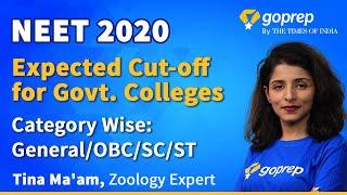 NEET 2020 Expected Cut off for Government Colleges | Minimum Marks Required for MBBS | Goprep NEET