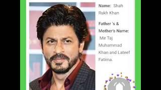 top 10 Bollywood actors real name and date of birth father and mother name