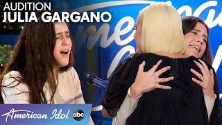 Julia Gargano's Original Audition Song Is So Good Katy Perry Gives Her a Hug - American Idol 2020