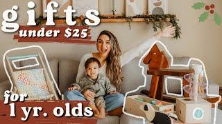 Top 10 GIFTS UNDER $25 for 1 YEAR OLDS | montessori + educational toys | gift guide 2020
