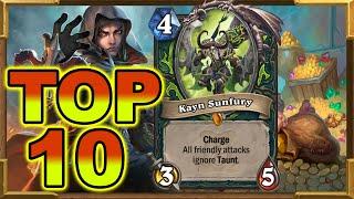 Top 10 Ashes of Outland Legendary To Craft & The Last Infinite Tess Greymane Espionage | Hearthstone