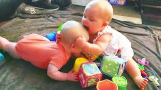 Cute Twins Babies - The Cutest and Funniest Video You'll See Today