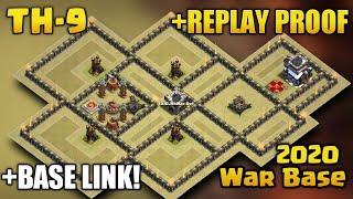 2020 NEW Town Hall 9 (TH9) Best META War Base! (Tested in 15 Wars) +REPLAY PROOF! ANTI EVERYTHING!