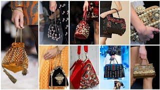 Top Selling Beaded And Stone Work Hand Bags Clutches And Pouches Designs Collection