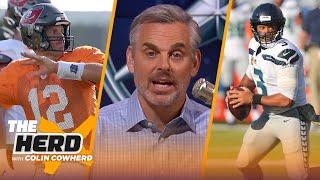 Seahawks solved their defensive problem, talks predicting Brady's season — Colin | NFL | THE HERD