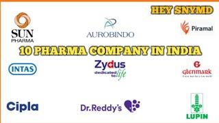 10 Pharma company in India