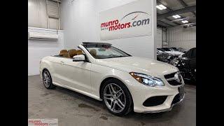 2016 Mercedes-Benz E-Class 2dr Cabriolet E 400 RWD Distronic NAV HarmonKardon just 80k kms!